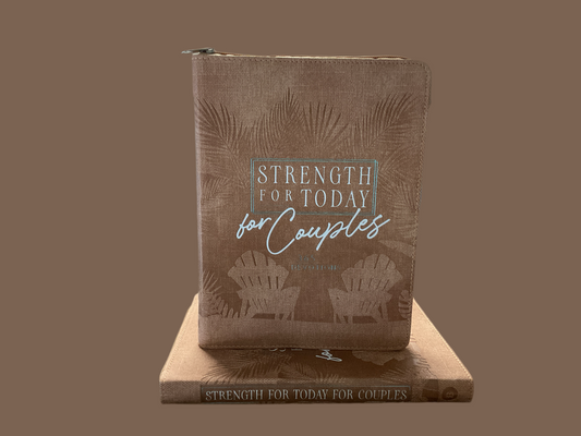 Strength For Today for Couples Devotional- Leather/Zipper cover