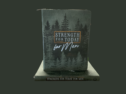 Strength For Today for Men Devotional- W/Leather zipper cover