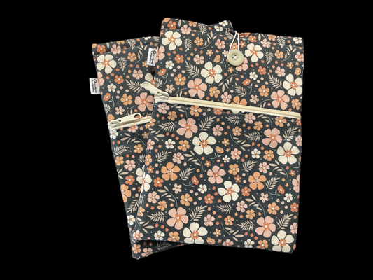 Book Sleeve-Classic Navy Floral