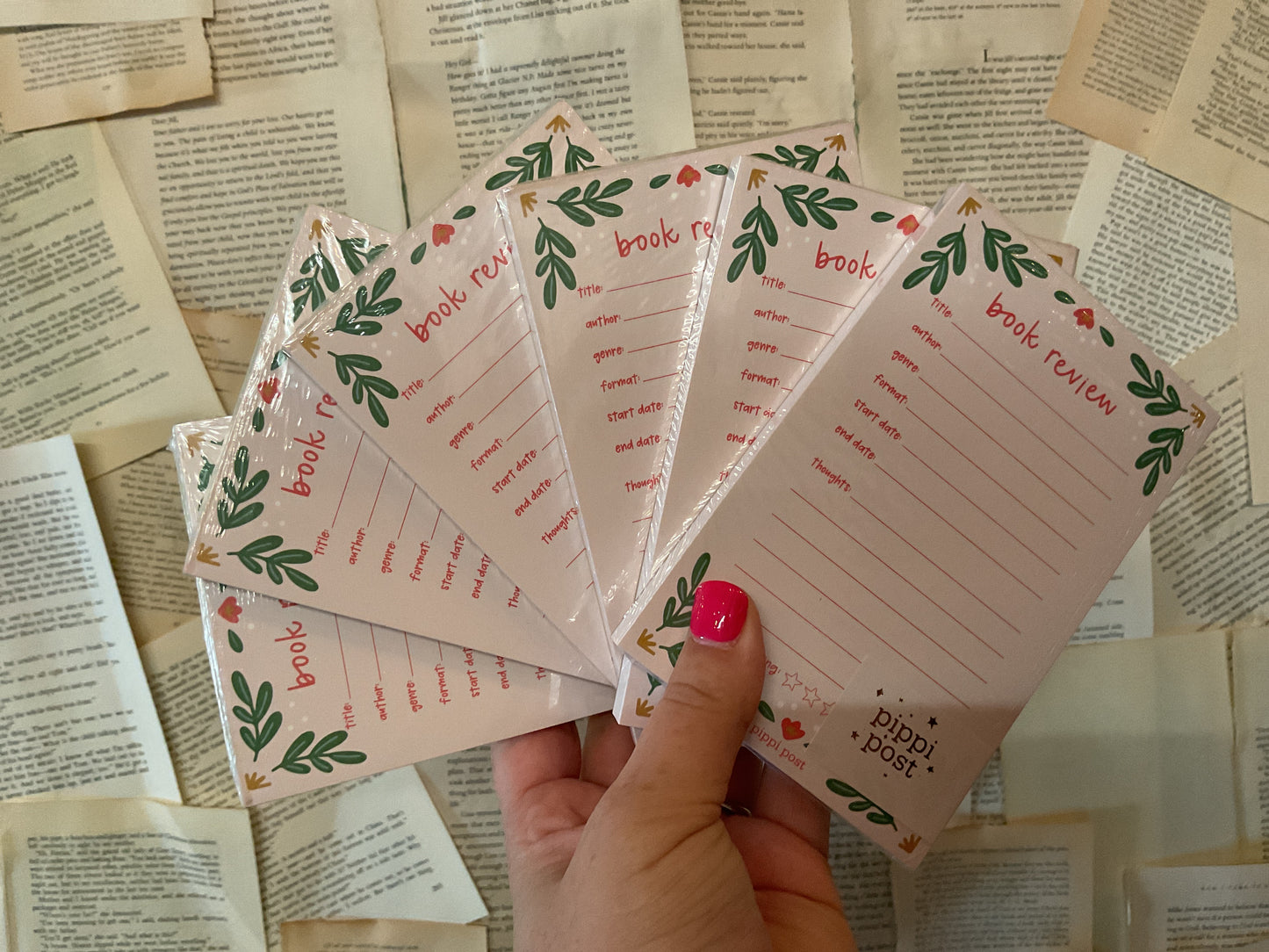 Book review notepad